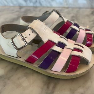 Purple & pink Sun-San girls sandals
